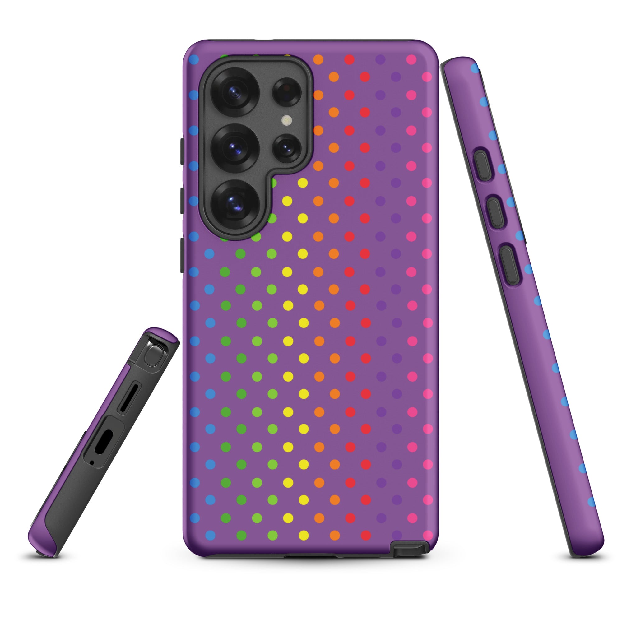 Violet Rainbow Polka Dot Tough Case for Samsung