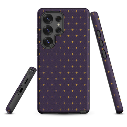 Purple Fleur-de-Lis Tough Case for Samsung