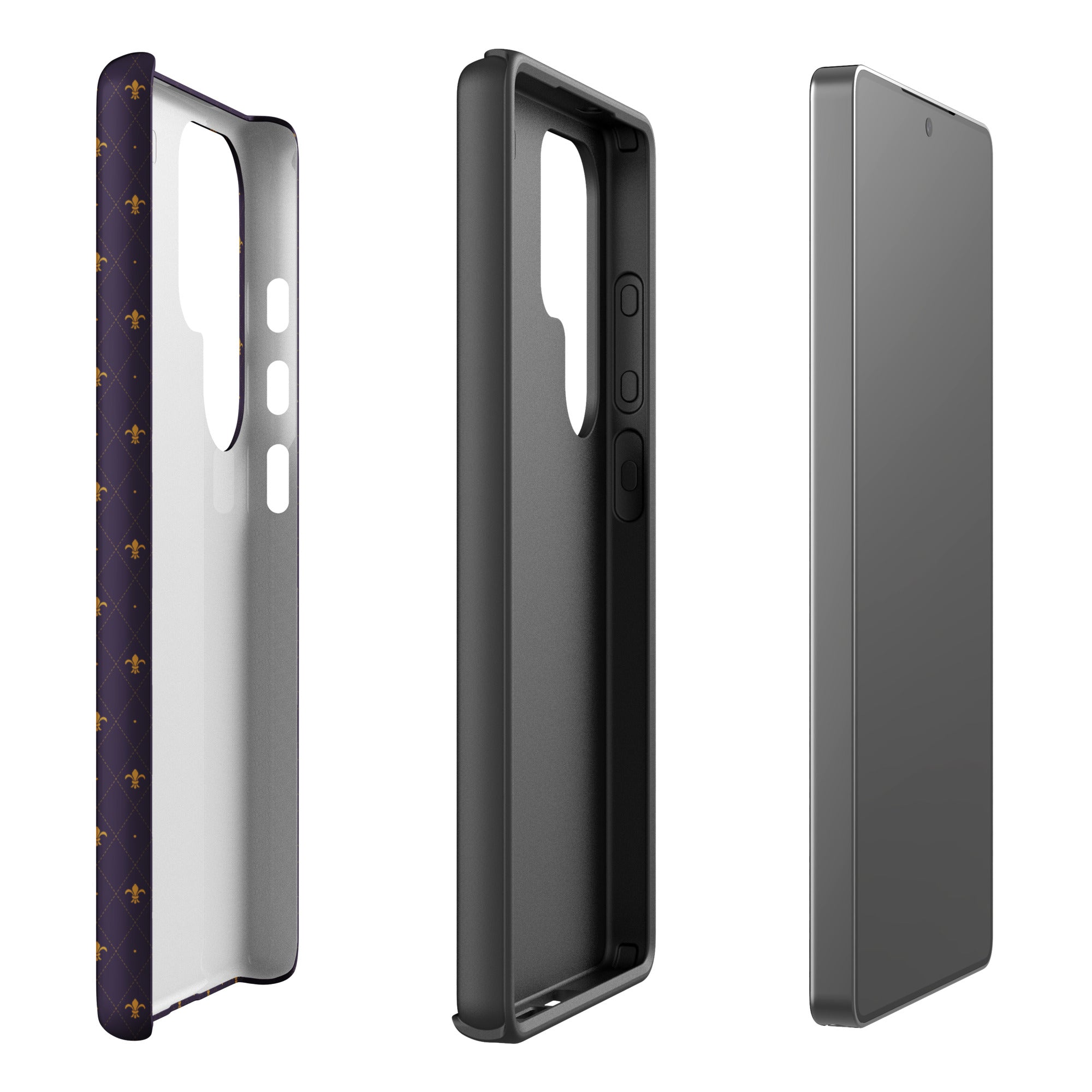 Purple Fleur-de-Lis Tough Case for Samsung