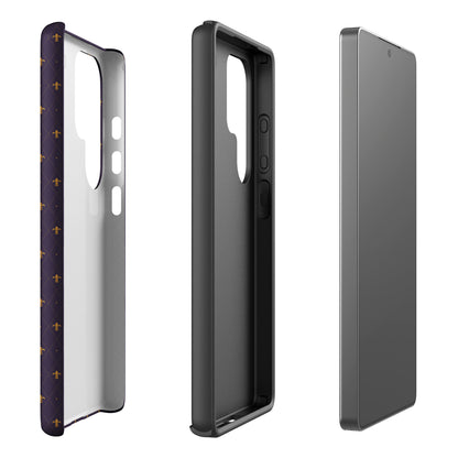 Purple Fleur-de-Lis Tough Case for Samsung
