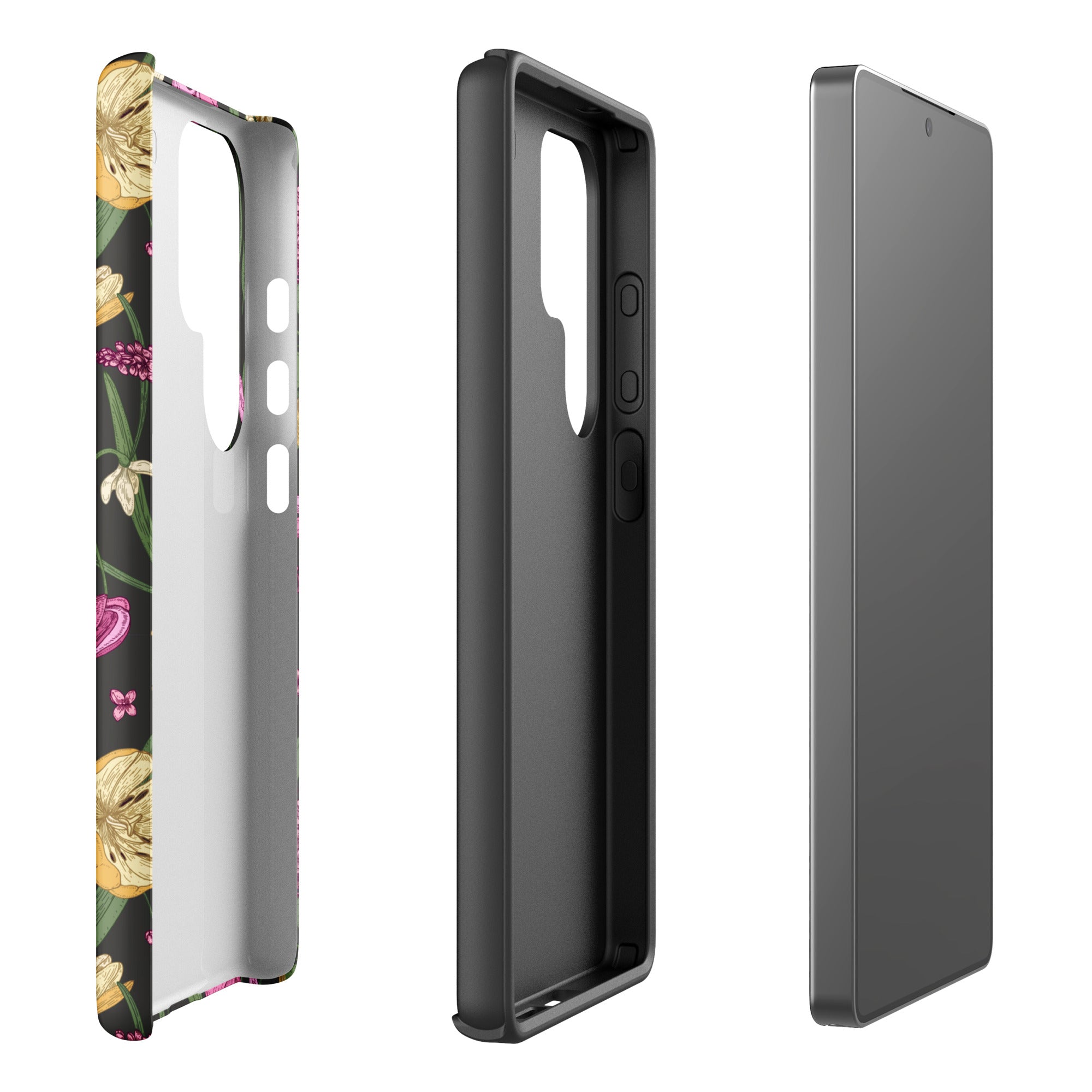 Charcoal Spring Garden Floral Tough Case for Samsung