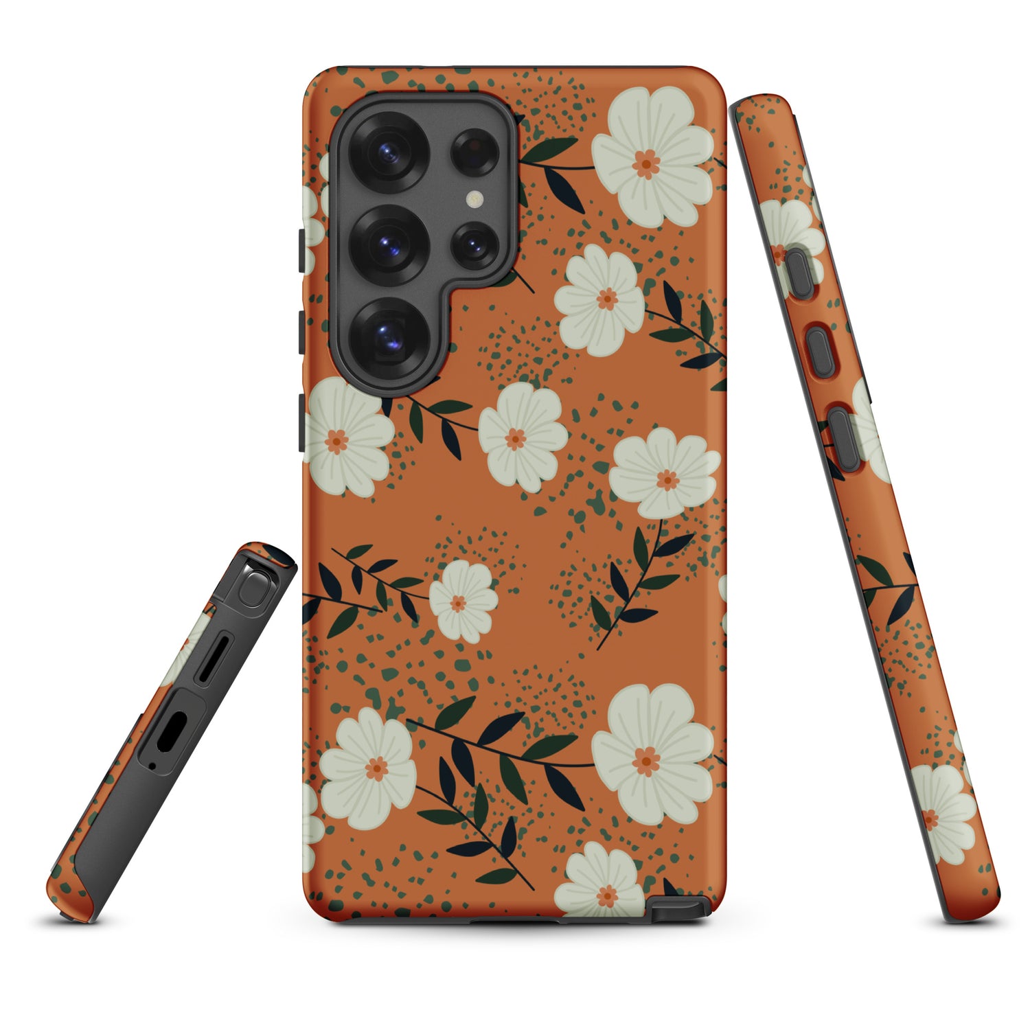 Terracotta Floral Tough Case for Samsung