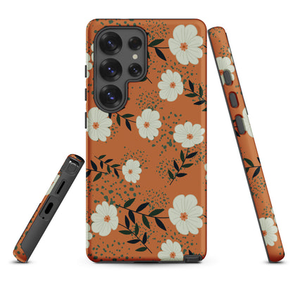 Terracotta Floral Tough Case for Samsung
