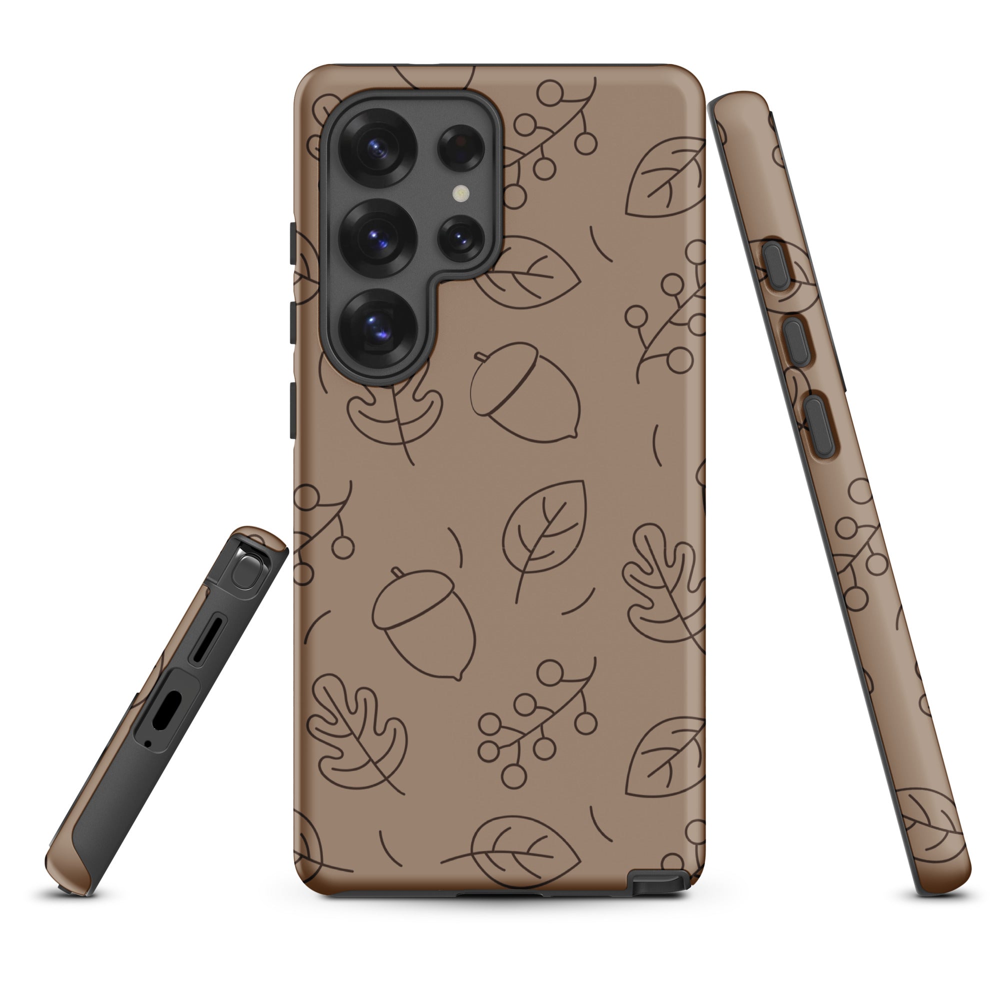 Taupe Autumn Acorn Tough Case for Samsung