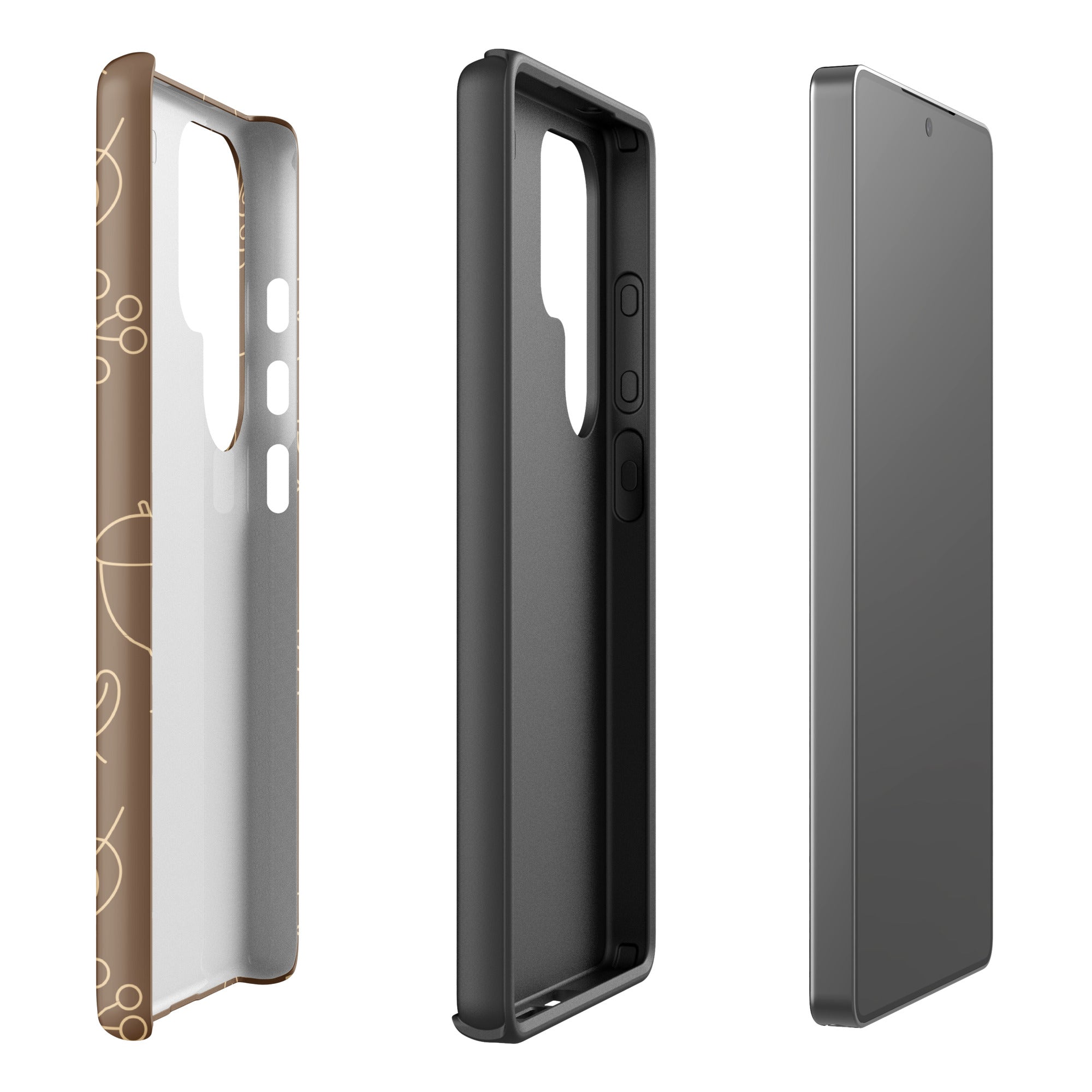 Taupe Cream Autumn Acorn Tough Case for Samsung