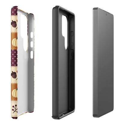 Autumn Patchwork Pumpkin Tough Case for Samsung