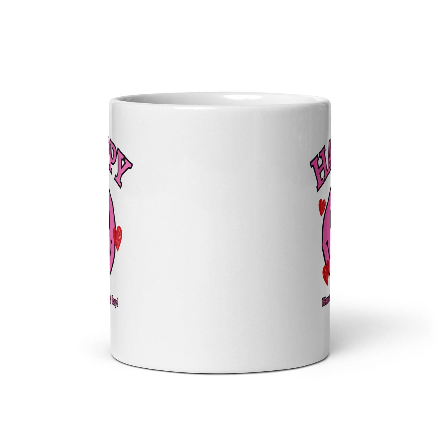 Pink Happy Hearts Mug