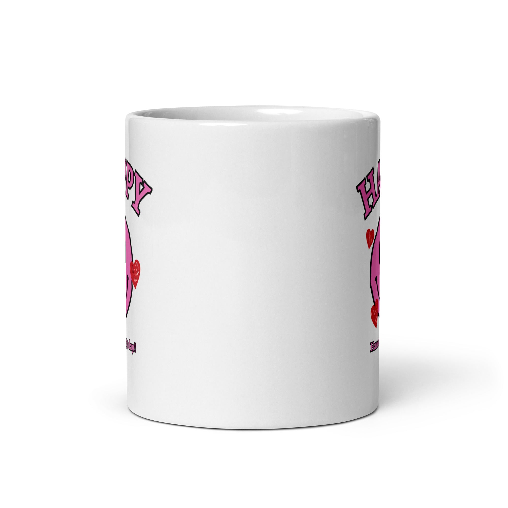 Pink Happy Hearts Mug